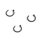 10PCS Fake Nose Ring Septum Ring Hoop Cartilage Tragus Helix Small Thin Piercing