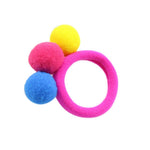 Cute kids 3 Balls Elastics Hair Holders Bands Gum Fashion Candy Rubber Bands Headwear