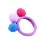 Cute kids 3 Balls Elastics Hair Holders Bands Gum Fashion Candy Rubber Bands Headwear