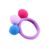 Cute kids 3 Balls Elastics Hair Holders Bands Gum Fashion Candy Rubber Bands Headwear